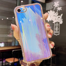 For iPhone SE 2022 / SE 2020 / 8 / 7 IMD Rendering Watercolor Aurora Pattern Shockproof TPU + PC Protective Case(Winter Snow)
