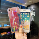 For iPhone SE 2022 / SE 2020 / 8 / 7 IMD Rendering Watercolor Aurora Pattern Shockproof TPU + PC Protective Case(Winter Snow)