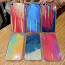 For iPhone SE 2022 / SE 2020 / 8 / 7 IMD Rendering Watercolor Aurora Pattern Shockproof TPU + PC Protective Case(Winter Snow)
