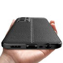 For OPPO A74 5G Litchi Texture TPU Shockproof Case(Black)