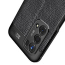 For OPPO A74 5G Litchi Texture TPU Shockproof Case(Black)