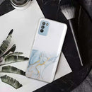 For Xiaomi Poco M3 Hollow Marble Pattern TPU Precise Hole Protective Case(Grey)