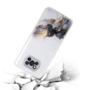 For Xiaomi Poco X3 / X3 Pro Hollow Marble Pattern TPU Precise Hole Protective Case(Black)