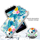 2 in 1 High Transparent Painted Shockproof PC + TPU Protective Case For iPhone SE 2022 / SE 2020 / 8 / 7(Banana Leaf)