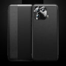 For Xiaomi Mi 11 Pro Magnetic Side Window View Shockproof Horizontal Flip Leather Case(Black)