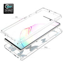For Samsung Galaxy Note 10 Plus 2 in 1 High Transparent Painted Shockproof PC + TPU Protective Case(Blue Butterfly)