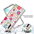 For Samsung Galaxy Note 10 Plus 2 in 1 High Transparent Painted Shockproof PC + TPU Protective Case(Small Floral)