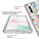 For Samsung Galaxy Note 10 Plus 2 in 1 High Transparent Painted Shockproof PC + TPU Protective Case(Small Floral)