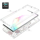 For Samsung Galaxy Note 10 Plus 2 in 1 High Transparent Painted Shockproof PC + TPU Protective Case(Small Floral)