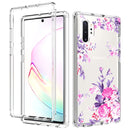 For Samsung Galaxy Note 10 Plus 2 in 1 High Transparent Painted Shockproof PC + TPU Protective Case(Rose)