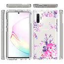 For Samsung Galaxy Note 10 Plus 2 in 1 High Transparent Painted Shockproof PC + TPU Protective Case(Rose)