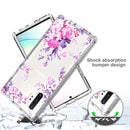 For Samsung Galaxy Note 10 Plus 2 in 1 High Transparent Painted Shockproof PC + TPU Protective Case(Rose)