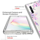 For Samsung Galaxy Note 10 Plus 2 in 1 High Transparent Painted Shockproof PC + TPU Protective Case(Rose)