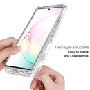 For Samsung Galaxy Note 10 Plus 2 in 1 High Transparent Painted Shockproof PC + TPU Protective Case(Rose)