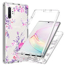 For Samsung Galaxy Note 10 Plus 2 in 1 High Transparent Painted Shockproof PC + TPU Protective Case(Rose)