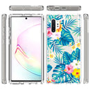 For Samsung Galaxy Note 10 Plus 2 in 1 High Transparent Painted Shockproof PC + TPU Protective Case(Banana Leaf)