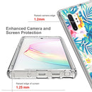 For Samsung Galaxy Note 10 Plus 2 in 1 High Transparent Painted Shockproof PC + TPU Protective Case(Banana Leaf)