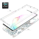 For Samsung Galaxy Note 10 Plus 2 in 1 High Transparent Painted Shockproof PC + TPU Protective Case(Banana Leaf)
