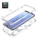 For Samsung Galaxy S9 2 in 1 High Transparent Painted Shockproof PC + TPU Protective Case(Blue Butterfly)