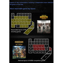 AULA K2 38 Keys 7 Colors Breathing Light One-hand Wired Gaming Keyboard(Black)