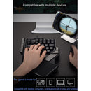 AULA K2 38 Keys 7 Colors Breathing Light One-hand Wired Gaming Keyboard(Black)