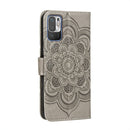 For Xiaomi Redmi Note 10 5G Mandala Embossing Pattern Horizontal Flip PU Leather Case with Holder & Card Slots & Wallet & Lanyard(Grey)