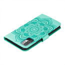 For Xiaomi Redmi Note 10 5G Mandala Embossing Pattern Horizontal Flip PU Leather Case with Holder & Card Slots & Wallet & Lanyard(Green)