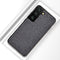 For Samsung Galaxy S21 FE Shockproof Cloth Texture PC + TPU Protective Case(Silver Ash)