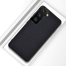 For Samsung Galaxy S21 FE Shockproof Cloth Texture PC + TPU Protective Case(Black)