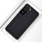 For Samsung Galaxy S21 FE Shockproof Cloth Texture PC + TPU Protective Case(Black)
