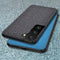 For Samsung Galaxy S21 FE Shockproof Cloth Texture PC + TPU Protective Case(Modern Pink)