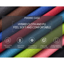 For Samsung Galaxy S21 FE Shockproof Cloth Texture PC + TPU Protective Case(Style Blue)