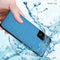 For Samsung Galaxy S21 FE Shockproof Cloth Texture PC + TPU Protective Case(Style Blue)