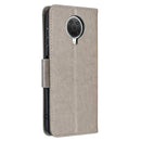 For Nokia G20 / G10 Embossing Two Butterflies Pattern Horizontal Flip PU Leather Case with Holder & Card Slot & Wallet & Lanyard(Grey)