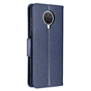 For Nokia G20 / G10 Embossing Two Butterflies Pattern Horizontal Flip PU Leather Case with Holder & Card Slot & Wallet & Lanyard(Dark Blue)