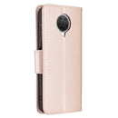 For Nokia G20 / G10 Embossing Two Butterflies Pattern Horizontal Flip PU Leather Case with Holder & Card Slot & Wallet & Lanyard(Rose Gold)