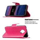 For Nokia G20 / G10 Embossing Two Butterflies Pattern Horizontal Flip PU Leather Case with Holder & Card Slot & Wallet & Lanyard(Rose Red)