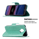 For Nokia G20 / G10 Embossing Two Butterflies Pattern Horizontal Flip PU Leather Case with Holder & Card Slot & Wallet & Lanyard(Green)