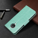 For Nokia G20 / G10 Embossing Two Butterflies Pattern Horizontal Flip PU Leather Case with Holder & Card Slot & Wallet & Lanyard(Green)