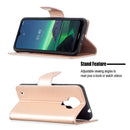 For Nokia 1.4 Embossing Two Butterflies Pattern Horizontal Flip PU Leather Case with Holder & Card Slot & Wallet & Lanyard(Rose Gold)