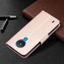 For Nokia 1.4 Embossing Two Butterflies Pattern Horizontal Flip PU Leather Case with Holder & Card Slot & Wallet & Lanyard(Rose Gold)