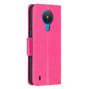 For Nokia 1.4 Embossing Two Butterflies Pattern Horizontal Flip PU Leather Case with Holder & Card Slot & Wallet & Lanyard(Rose Red)