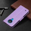 For Nokia 1.4 Embossing Two Butterflies Pattern Horizontal Flip PU Leather Case with Holder & Card Slot & Wallet & Lanyard(Purple)