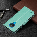 For Nokia 1.4 Embossing Two Butterflies Pattern Horizontal Flip PU Leather Case with Holder & Card Slot & Wallet & Lanyard(Green)