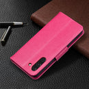 For Samsung Galaxy S21 FE Embossing Two Butterflies Pattern Horizontal Flip PU Leather Case with Holder & Card Slot & Wallet & Lanyard(Rose Red)