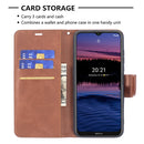 For Nokia G20 / G10 Retro Lambskin Texture Pure Color Horizontal Flip PU Leather Case with Holder & Card Slots & Wallet & Lanyard(Brown)