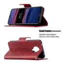 For Nokia G20 / G10 Retro Lambskin Texture Pure Color Horizontal Flip PU Leather Case with Holder & Card Slots & Wallet & Lanyard(Red)
