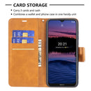 For Nokia G20 / G10 Retro Lambskin Texture Pure Color Horizontal Flip PU Leather Case with Holder & Card Slots & Wallet & Lanyard(Yellow)
