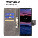 For Nokia G20 / G10 Retro Lambskin Texture Pure Color Horizontal Flip PU Leather Case with Holder & Card Slots & Wallet & Lanyard(Grey)
