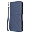For Nokia G20 / G10 Retro Lambskin Texture Pure Color Horizontal Flip PU Leather Case with Holder & Card Slots & Wallet & Lanyard(Blue)